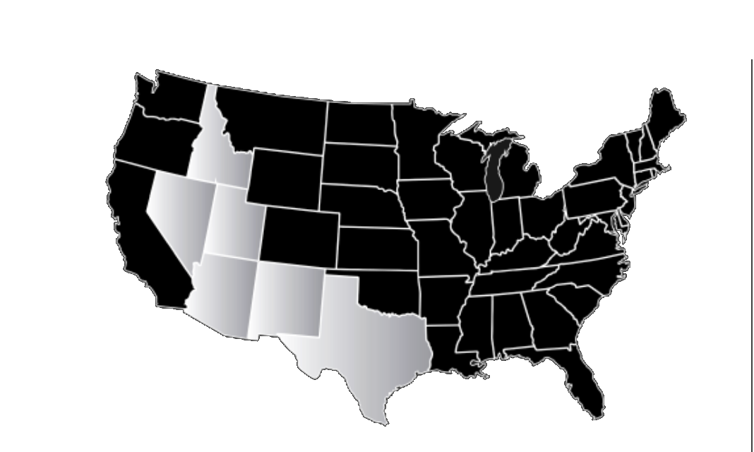 Target markets map — Western United States